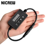 nicrew aquarium led light controller dimmer modulator with lcd display for fish tank intelligent timing dimming system light
