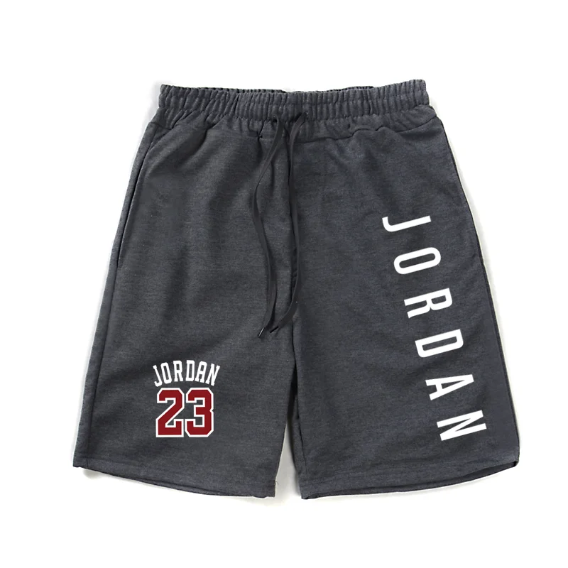 

2020 new summer male shorts jordan sweatpants large size solid color drawstring fitness shorts five points jogging shorts