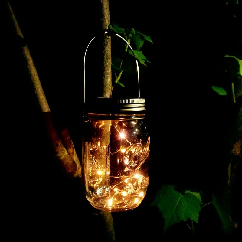 Solar Mason Jar Lid Lights 6 Pack 20 Led String Fairy Star Firefly Lids Hangers Included(Jars Not Included) Patio | Игрушки и хобби