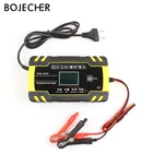 Полностью автоматическое автомобильное зарядное устройство 12В 8А 24В 4а импульсный Ремонт ЖК-Дисплей Смарт Быстрая зарядка AGM глубокого цикла гель свинцово-Кислотное зарядное устройство
