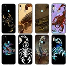 Черный чехол из ТПУ для Huawei Honor 8a Prime 8s Prime 9 Lite honor 9A 9C 9X Premium 9x Pro 9S, чехол с изображением животных, крабов, скорпионов