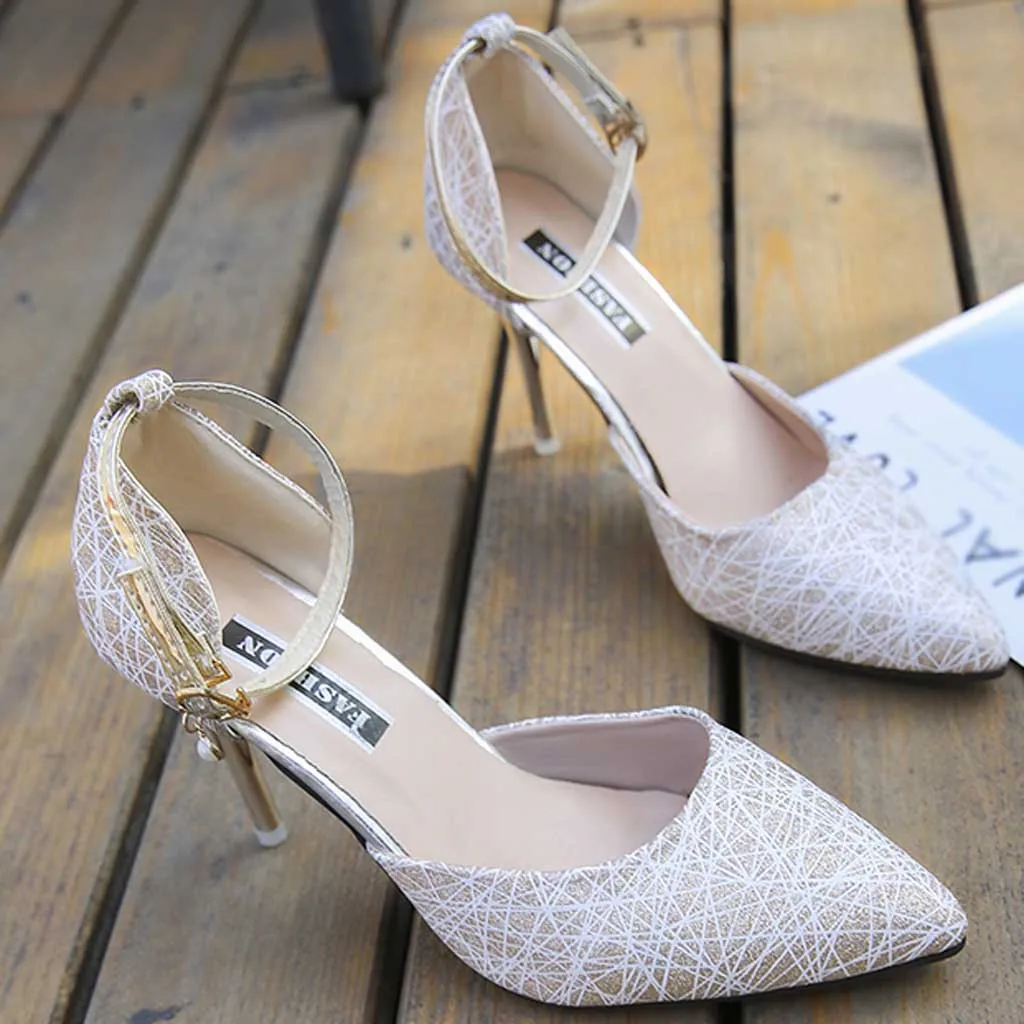 

Fashion Pointed Dress Pumps Stiletto Heels Summer Sandals Comfortable Sexy Outside Women's Sandals Ladies Shoes