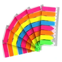 960 pcs neon page markers 6 sets translucent page flags fluorescent index tabs sticky notes tabs with 12 cm measurement