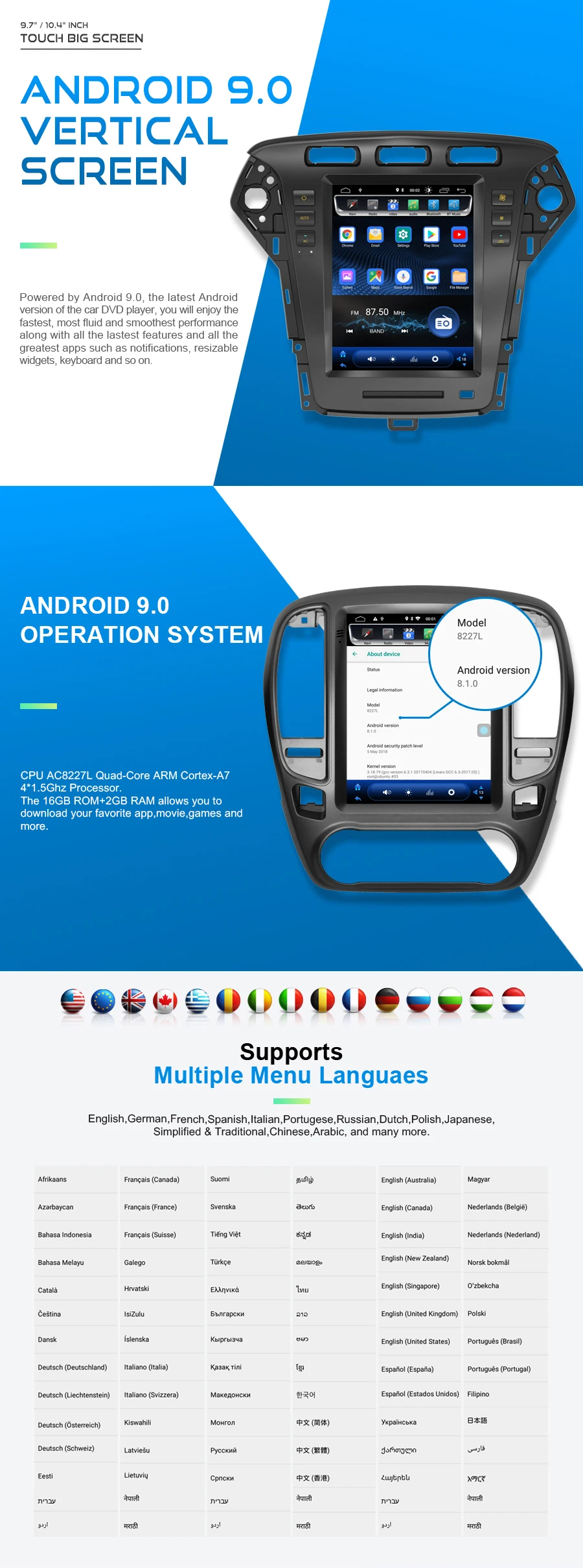 AVGOTOP Android 9,0 Tesla вертикальный экран Автомобильный мультимедийный DSP gps навигатор радио плеер для Chevrolet CRUZE 2008-2011