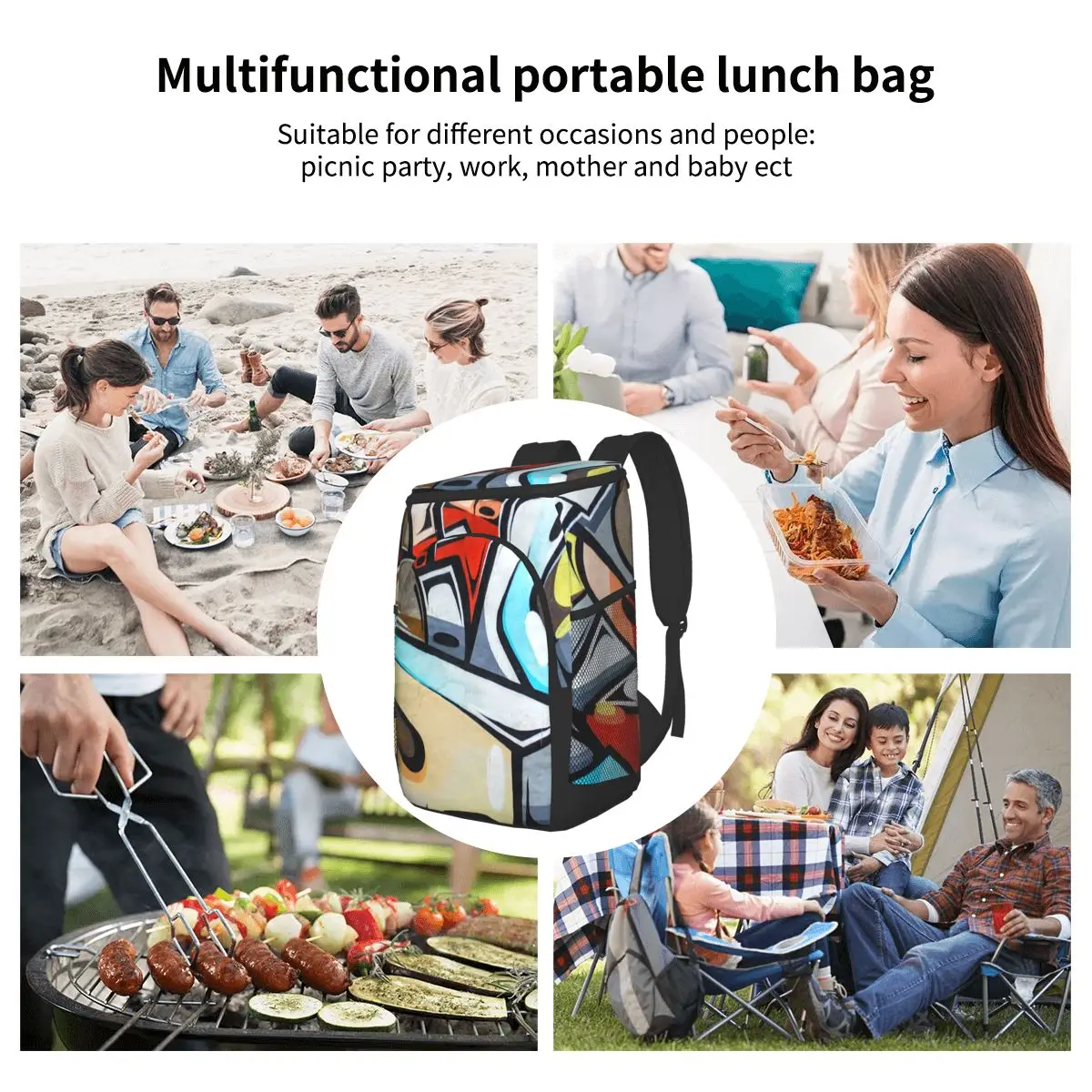 

Wall Cooler Bag Backpack Picnic thermal Food Delivery Ice Thermo Lunch Camping Refrigerator Insulated Pack Accessories Supplies