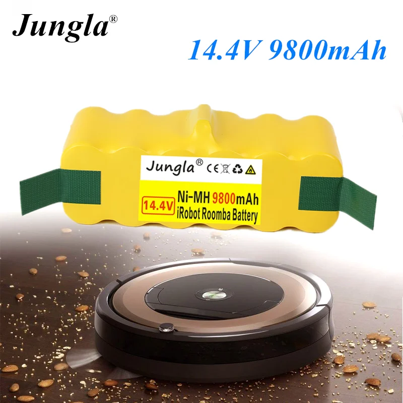 Аккумулятор Jungla высокой емкости 2020 мАч 9800 в для пылесоса iRobot Roomba 14 4 500 530 540 550 620 600