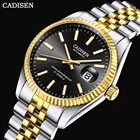 Мужские автоматические часы с сапфировым стеклом, из нержавеющей стали