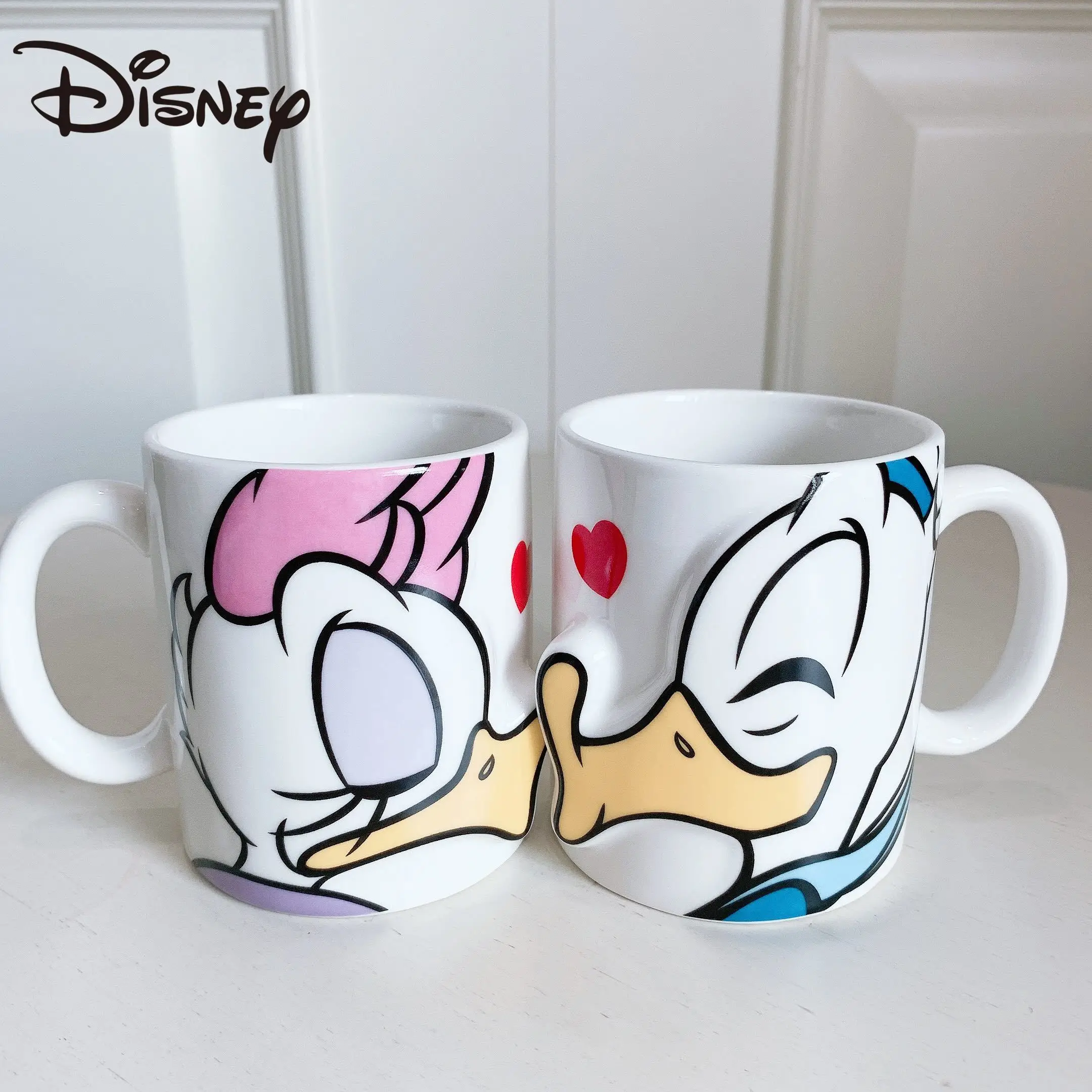 Disney Mugs Donald Duck Series Ceramic Mugs Couple Mugs Large Capacity Milk Mugs Coffee Mugs coffee mug  mugs