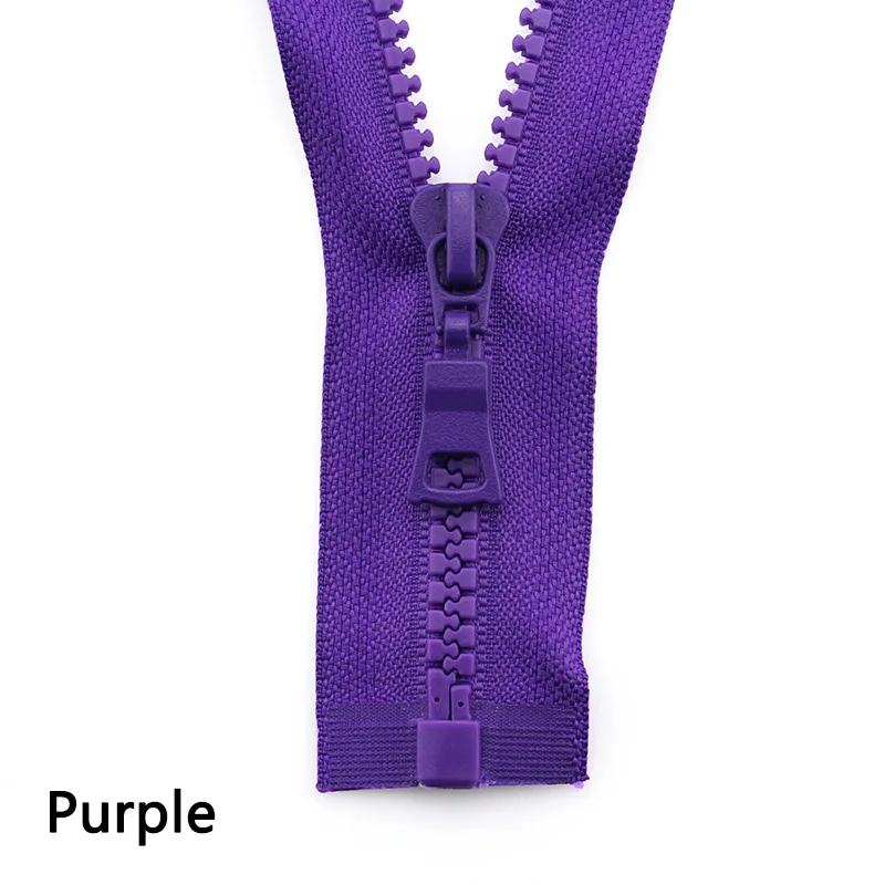 purple 5 шт. Meetee 5# молнии из смолы закрывают конец 15-25 см открытый конец 30-80 см застежка-молния швейная пуховая куртка сумки для одежды Домашний портной ремесла - Цвет: purple