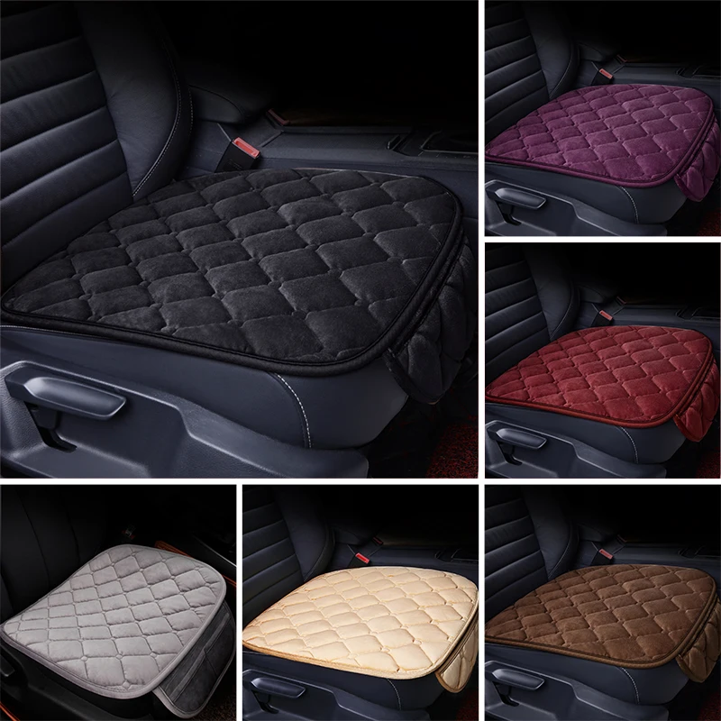 Зимние Чехлы для автомобильных сидений противоскользящие подушки теплые