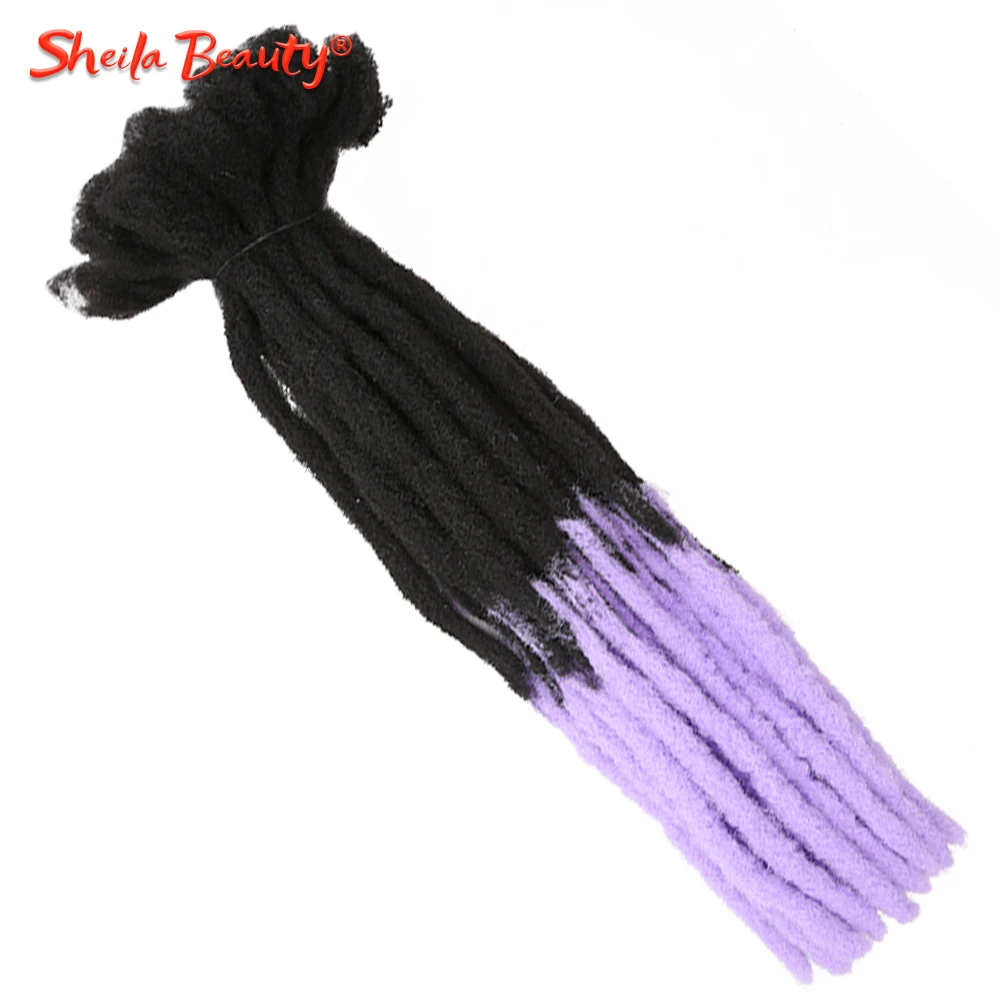 Плетеные крючком волосы Омбре синтетические дреды ручной работы искусственные