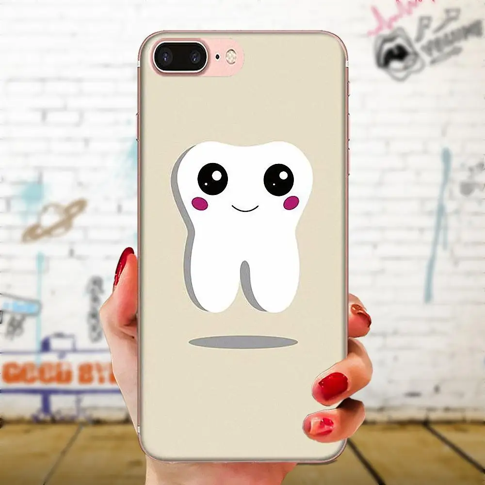 Cartoon Cute Teeth For Galaxy Alpha Note 10 Pro A10 A20 A20E A30 A40 A50 A60 A70 A80 A90 M10 M20 M30 M40 High Quality Soft Back | Мобильные