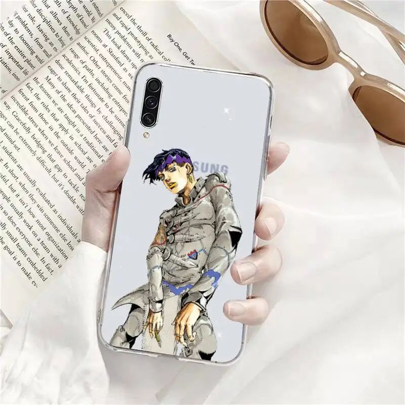 

anime cortoon JOJOS BIZARRE Phone Transparent Samsung s9 s10 s20 Huawei honor P20 P30 P40 xiaomi note mi 8 9 pro lite plus