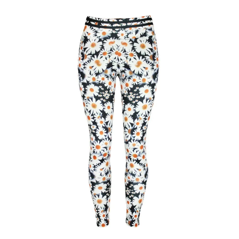 Женские цветочные леггинсы с эффектом пуш-ап облегающие женские джеггинсы