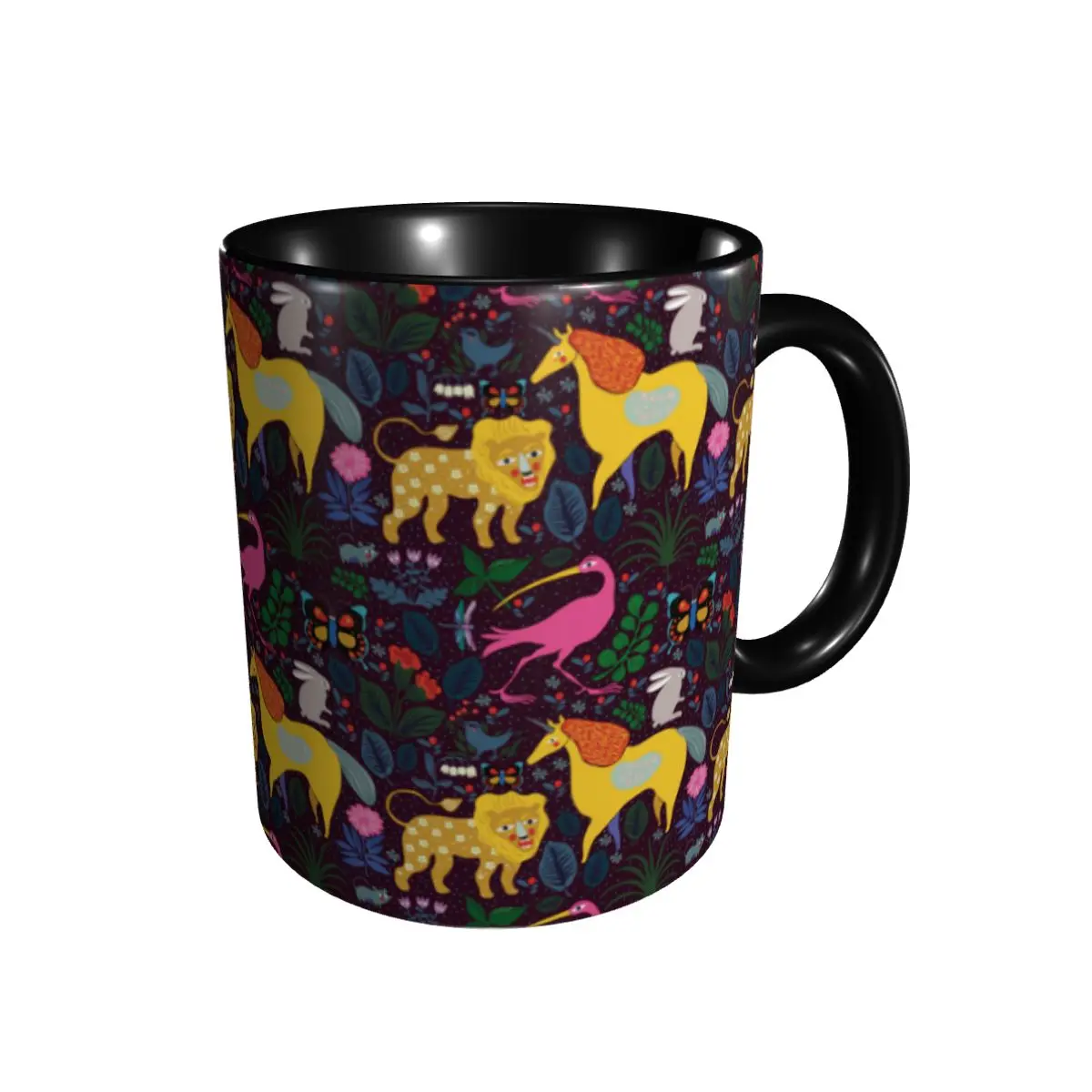 

Ceramic Cup Classic Curved Cup, with smooth curve and high temperature resistant frosted coffee cup gift cup 330ml.