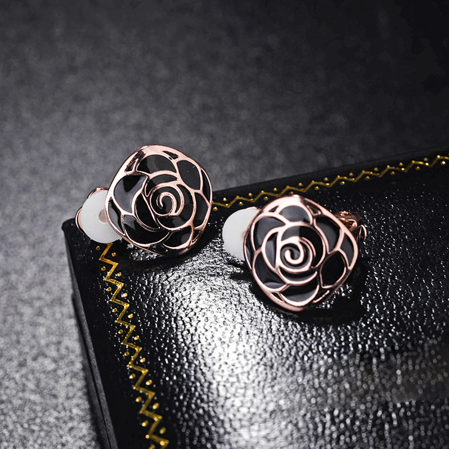 Женские серьги без пирсинга эмалированные серьги-клипсы украшения для вечеринок