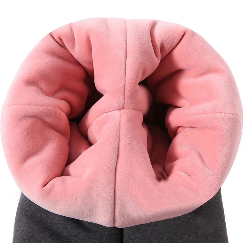 Baby girl winter trousers pure cotton leggings rabbit cute warm pants plus velvet thick | Мать и ребенок