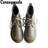 careaymade waterproof and warm winter snow bootscomfortable casual bootsthe retro art mori girl flats ankle boots