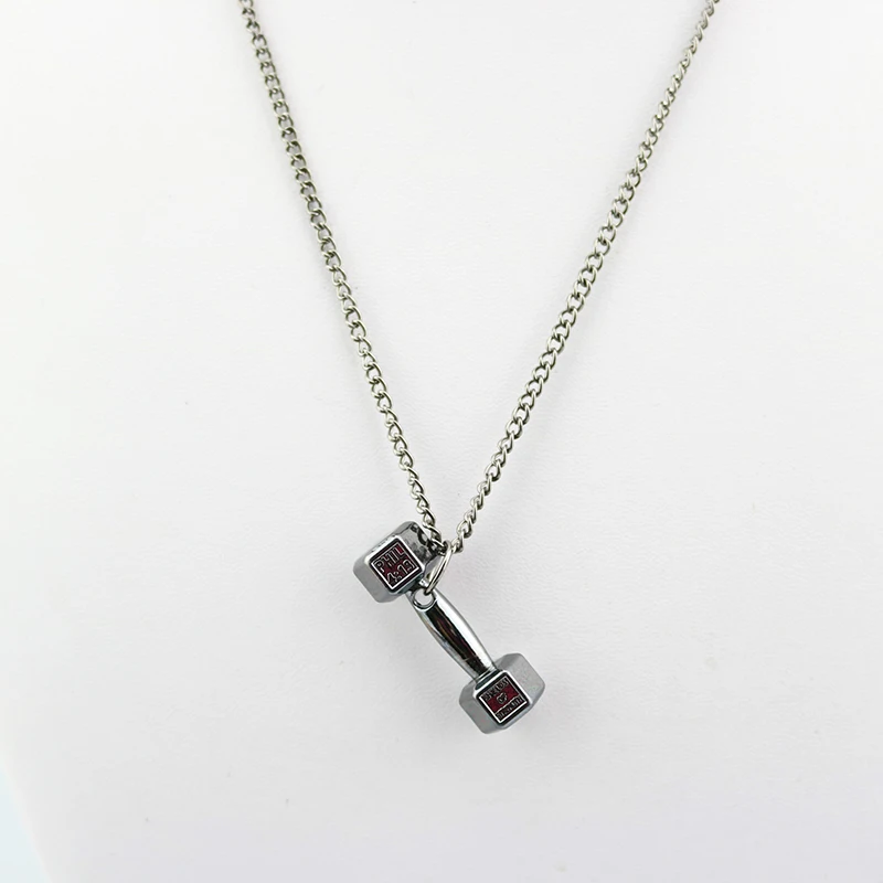 Новое поступление подвески для гантелей женщин и мужчин модное ожерелье из