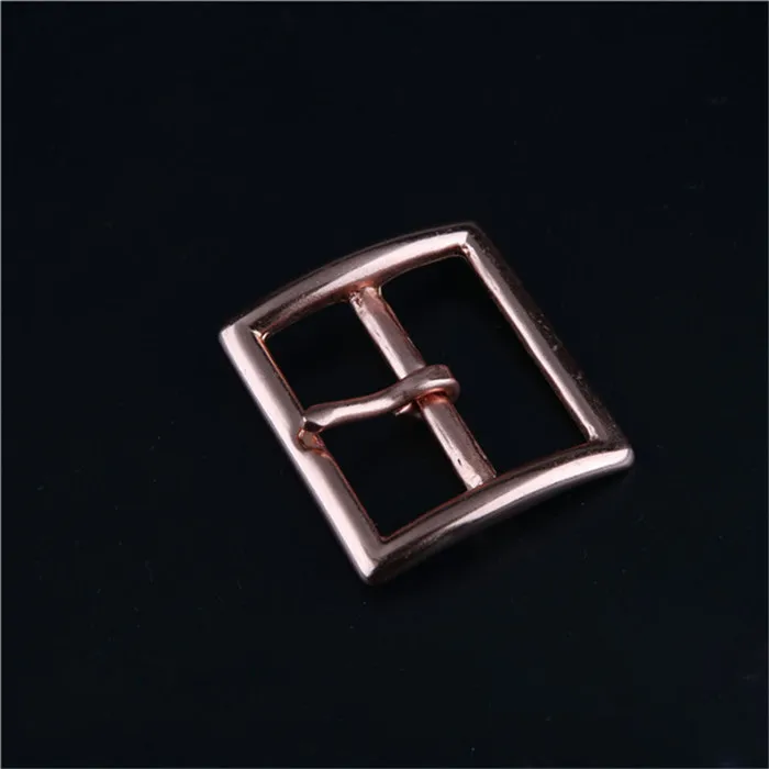 Rose gold 3.95cm Meetee 1 шт. 40/45 мм Чистый Медь пояс с декоративной металлической пряжкой и Нержавеющая сталь контактный пряжки головы DIY штаны Металлические украшения аксессуар ZK553 - Цвет: Rose gold 3.95cm