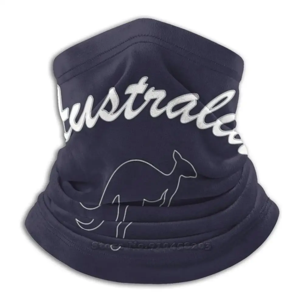 

Австралийский кенгуру-контур-минималистичный головной убор для езды на мотоцикле моющийся шарф обогреватель для шеи маска для лица австра...