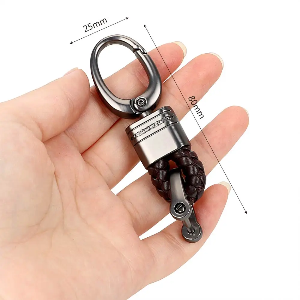 

Creative Gift Key Chain Hand Woven Horseshoe Buckle Keychain Auto Accessories Car Keyring Car-styling Key Holder Key Rings