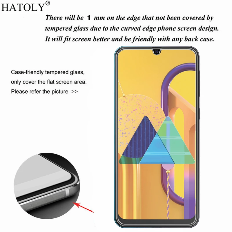 2 uds para Samsung Galaxy M30s de vidrio para Galaxy M30s Protector de pantalla de cristal templado pel&iacute;cula protectora de cristal para Samsung Galaxy m30s-2