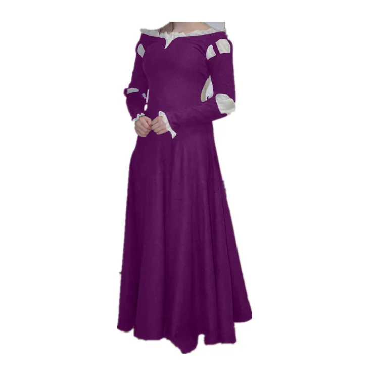 Женское платье осенне-зимнее с длинным рукавом кружевное ажурное приталенное