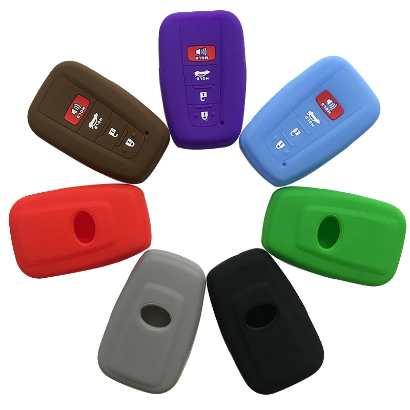 Силиконовый чехол для автомобильных ключей крышка Toyota Camry Hybrid RAV4 Avalon 2017 2018 2019 CHR