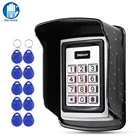 Автономная металлическая клавиатура с контроллером доступа, водонепроницаемая крышка, 10 брелоков для система контроля допуска к двери