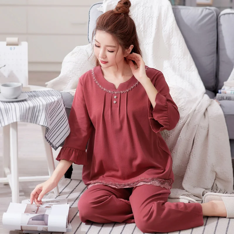 

Summer Pajamas For Women Modal Pajama Set Printed Pyjamas Womens Casual Soft Female Sleepwear Loose Plus Size 3XL Pijamas Mujer