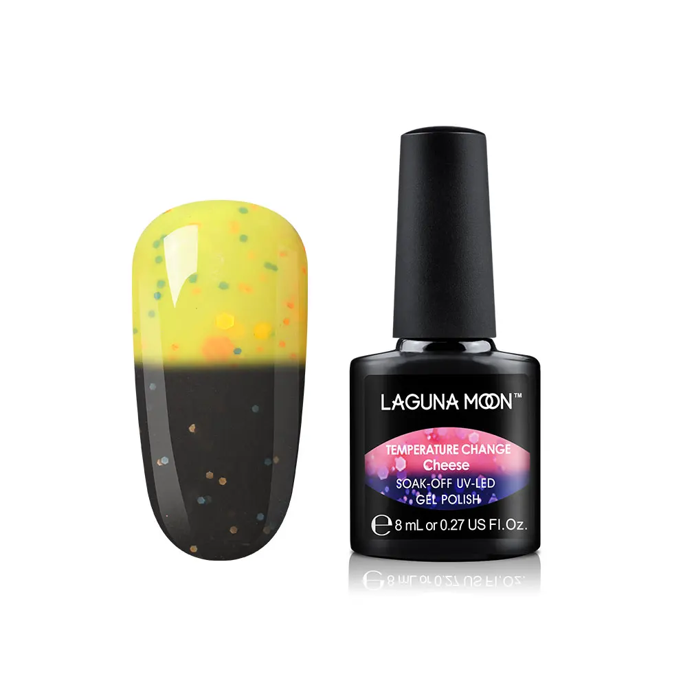 Lagunamoon 8ml Cheese Change Color UV Gel Nail Polish Temperature Change Color Soak Off Nail Art Varnish Gellak Hybrid Lacquer - Цвет: 3