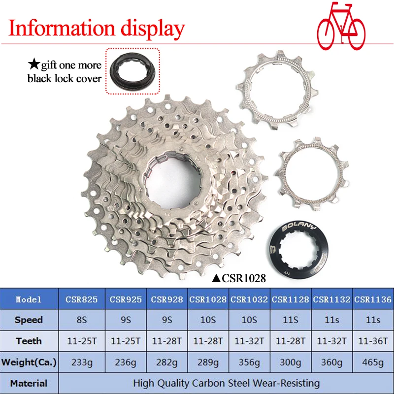 BOLANY 8 s/9 s/10 s/11 скоростная кассета дорожный велосипедный маховик s 11 25/28/32/36T
