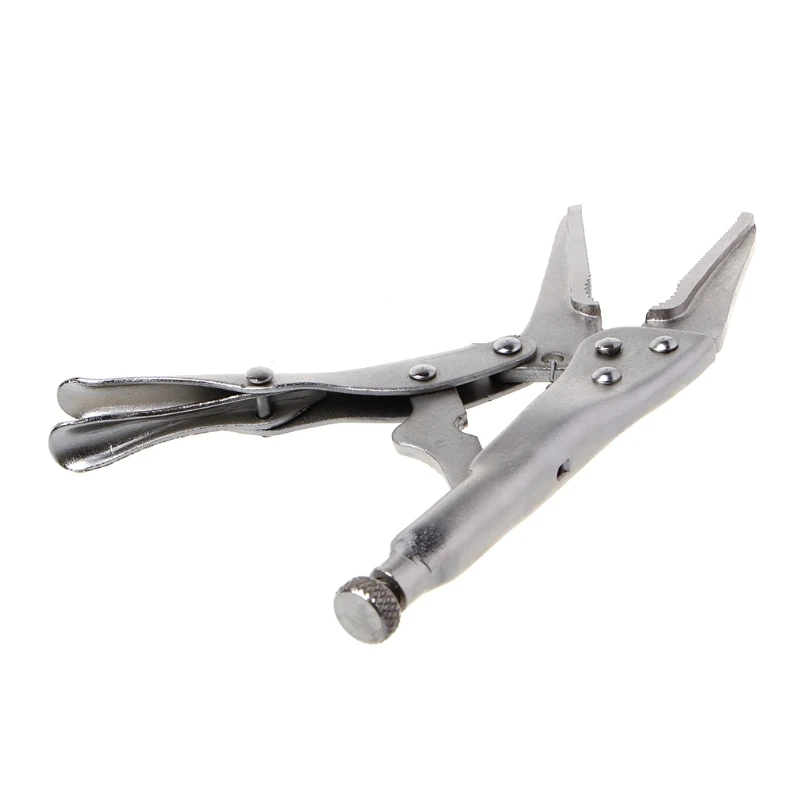 

D08D 7Inch Locking Pliers Long Nose Straight Jaw Lock Vise Grip Clamp Hand Tool 165mm
