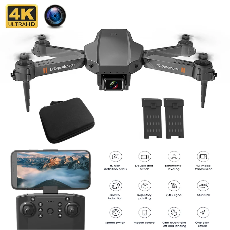 Мини-Дрон с широкоугольной HD-камерой 4K Wi-Fi FPV и режимом удержания высоты | Игрушки