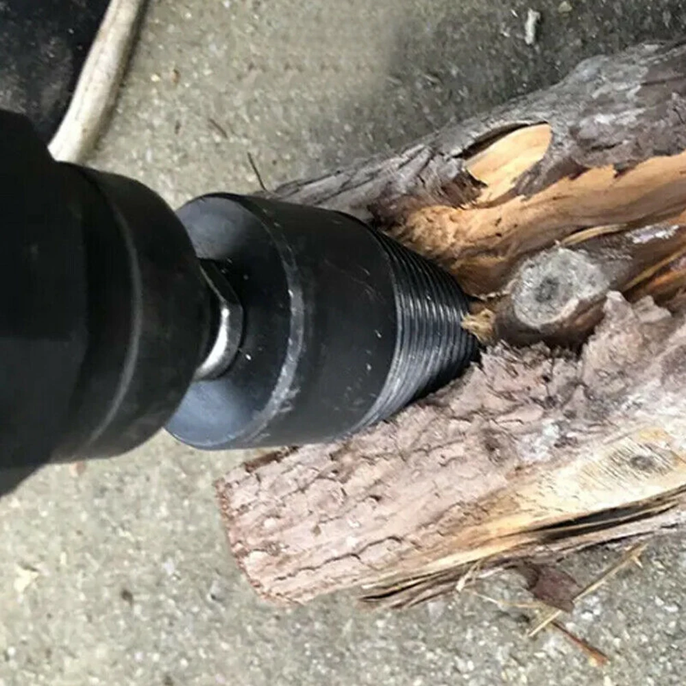 

For Electric Hammer Drill Bit 4pcs 4* 4x Firewood High Speed Steel Wood Splitting Screw Splitting Cone