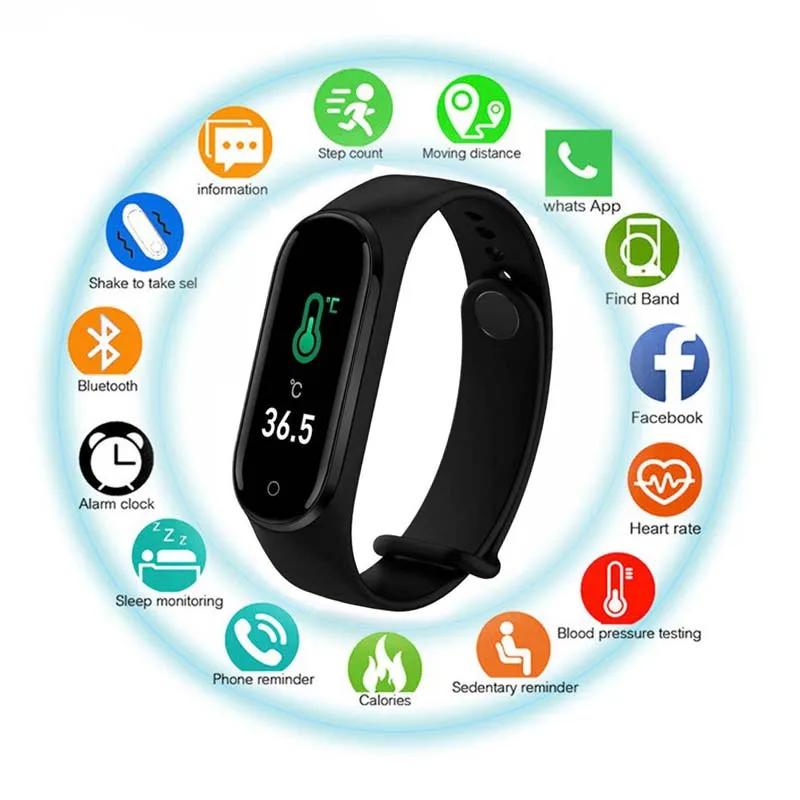 2020 M4 Pro Смарт часы женские светодиодные цифровые пульсометр монитор кровяного