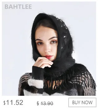 BAHTLEE, зимняя Лыжная маска, Балаклава, Ангорский кролик, вязаная шапка, шарф, шапки, теплые шапки для мужчин или женщин, Теплая Флисовая шапка