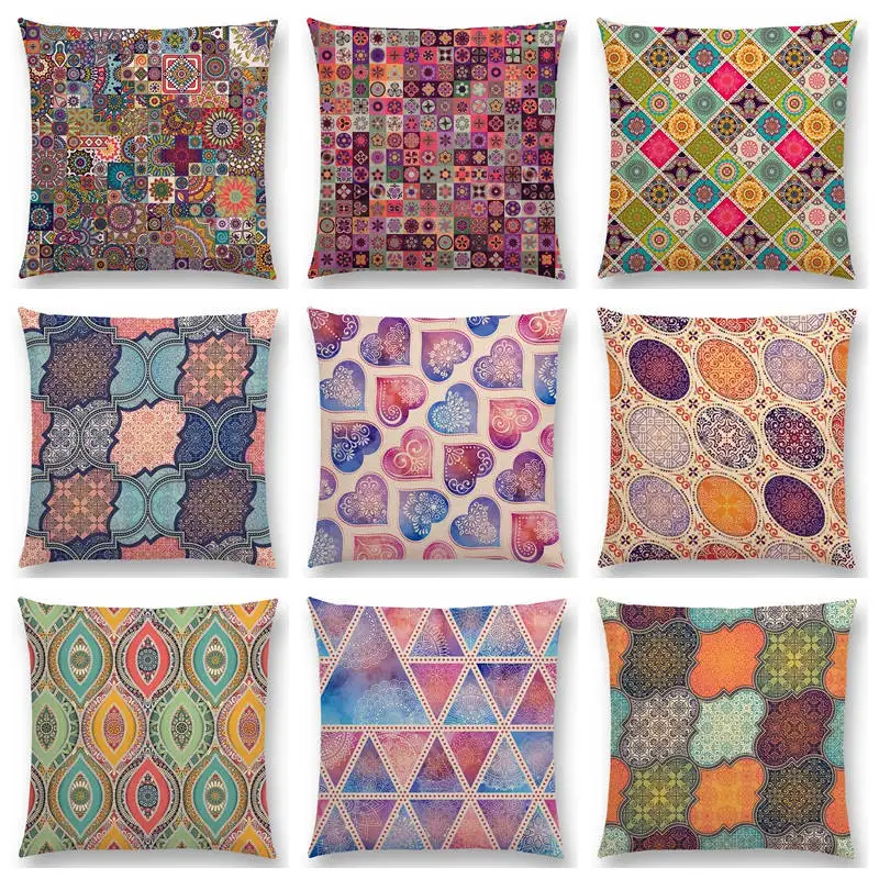 Бохо Пейсли Мандала декоративный узор калейдоскоп с цветочным орнаментом волна