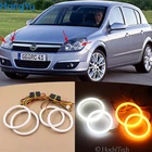 Хлопок светодиодный Ангел глаз Halo горки светильник кольцевой огонь DRL БелыйAmber для Защитные чехлы для сидений, сшитые специально для Opel Astra H не проектор 2007 2008 2009 2010