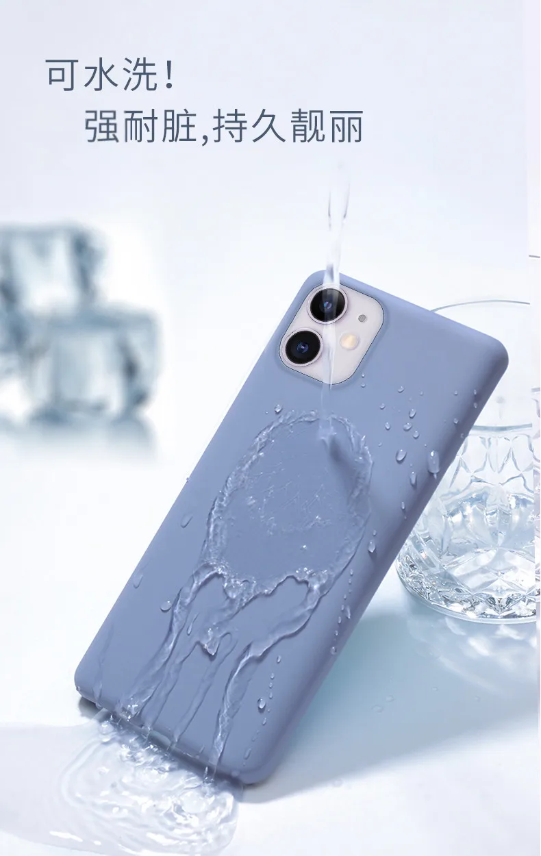 Liquid Silicone Phone Case For Apple iPhone 12 11 Pro Max X XS MAX XR Candy Color Soft Back Cover 8 7 6s 6 plus | Мобильные телефоны