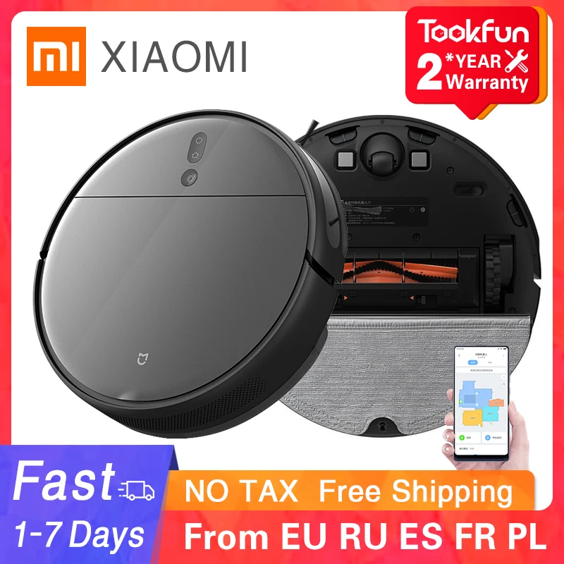 XIAOMI MIJIA робот Вакуумный Швабра 1T 2 Pro + подметание моющий очиститель домашняя пыль