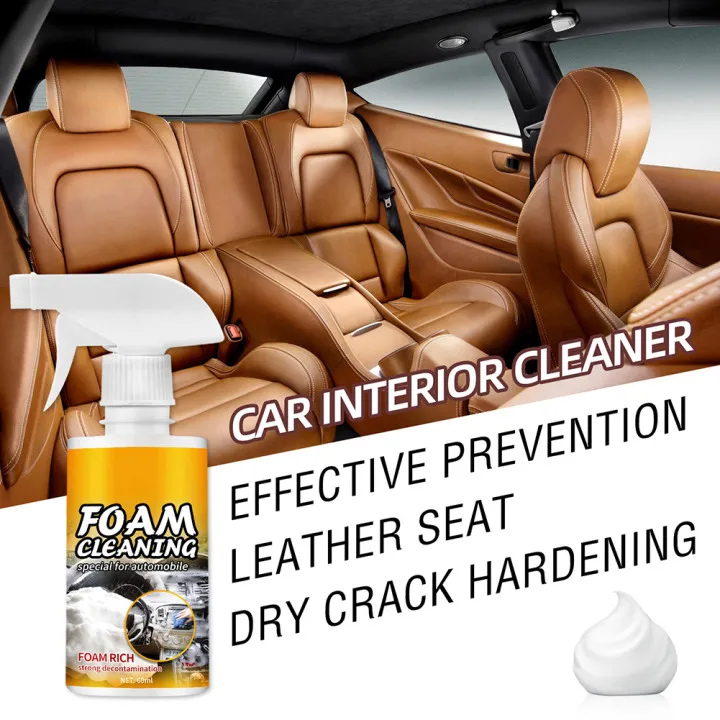 

60ml /100ml Multi-Purpose Foam Cleaner Anti-aging Cleaning Automoive Car Interior Cleaning Agent Leather Home Cleaner Spray