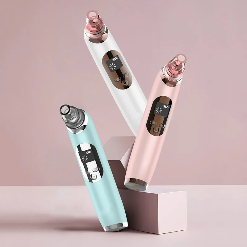 

2021 New Electric Blackhead Suction Iinstrument Cold Compress Hot Compress Facial Pore Cleaner Skin Care Tools