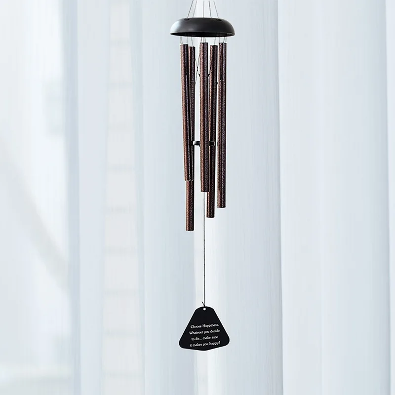 

Metal retro five-tube aluminum tube creative garden wind chime ornaments home decoration crafts