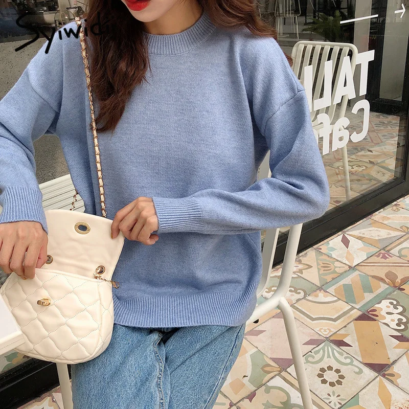 Женский кашемировый свитер s желтый вязаный с круглым вырезом и длинными