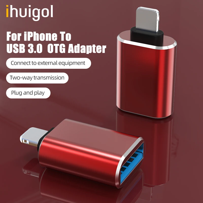 Адаптер ihuigol для iPhone 11 Pro/XS Max/XR/X/8/7/6s Plus с USB 3 0|Переходники и адаптеры| |