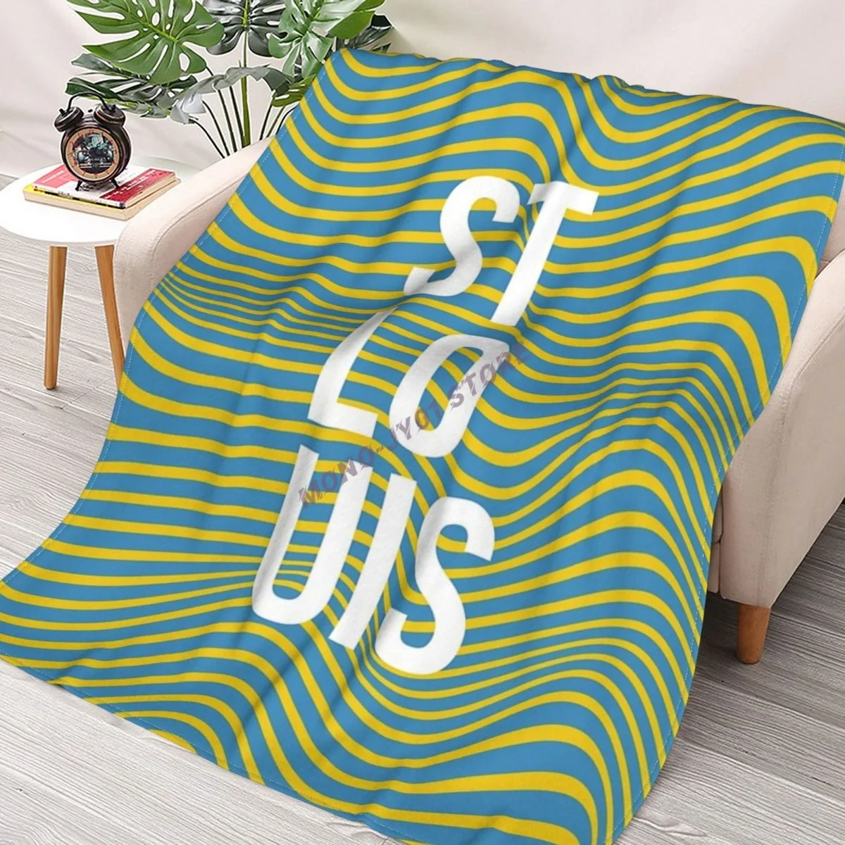 

Abstract Modern Saint Louis Design Throw Blanket Sherpa Blanket cover Bedding soft Blankets