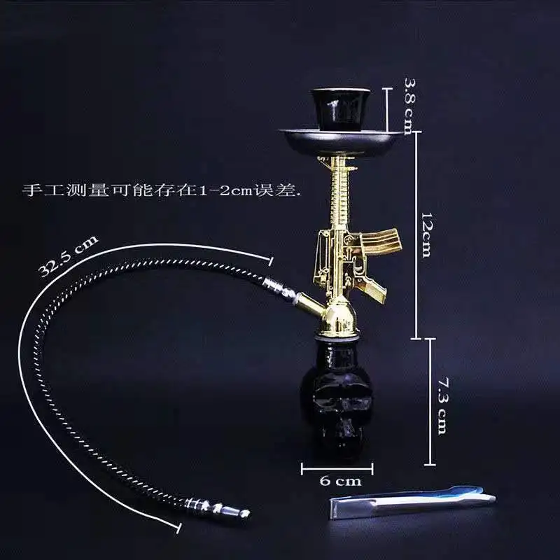 Набор мини кальяна из стекла черный желтый кальян синий наргиле зеленая