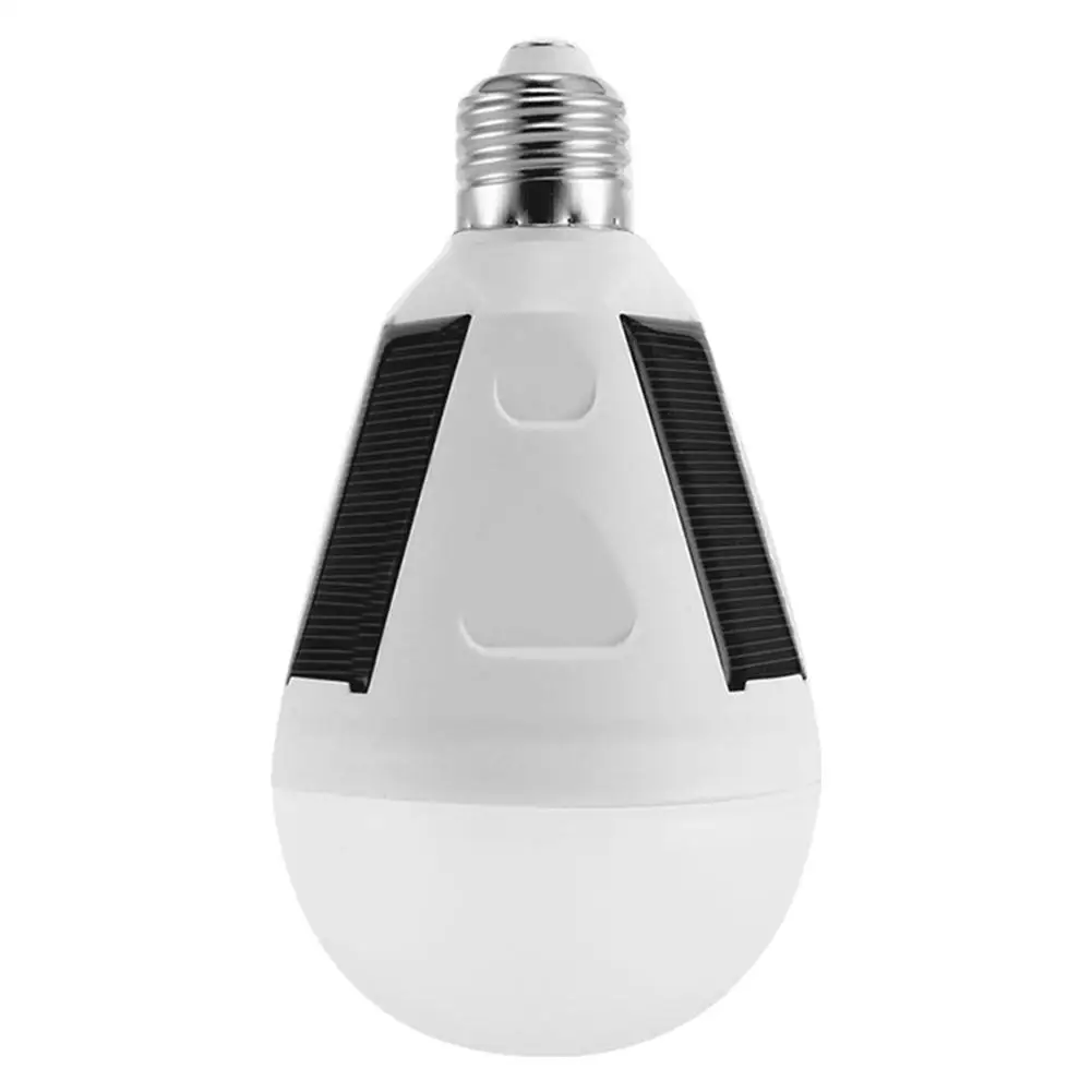 Портативный светодиодный светильник E27 на солнечной батарее 7 Вт 12 умный для